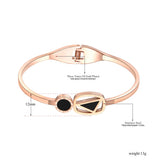 Stainless Steel Roman Numerals Cuff Bracelet JB18055