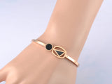 Stainless Steel Roman Numerals Cuff Bracelet JB18055