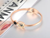 Stainless Steel Roman Numerals Cuff Bracelet JB18055