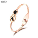 Stainless Steel Roman Numerals Cuff Bracelet JB18055
