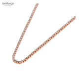 CZ Crystal Charm Necklace Stainless Steel Bohemia Pendant JN20219