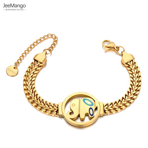 Elephant Chain Bracelet Stainless Steel Waterproof Jewelry JB23078