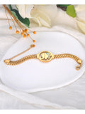 Elephant Chain Bracelet Stainless Steel Waterproof Jewelry JB23078