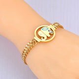 Elephant Chain Bracelet Stainless Steel Waterproof Jewelry JB23078