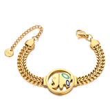 Elephant Chain Bracelet Stainless Steel Waterproof Jewelry JB23078