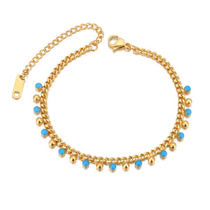 Enamel Stainless Steel Bracelet For Women Charm Jewelry