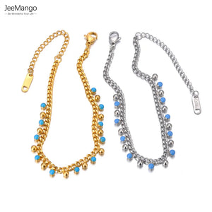 Enamel Stainless Steel Bracelet For Women Charm Jewelry