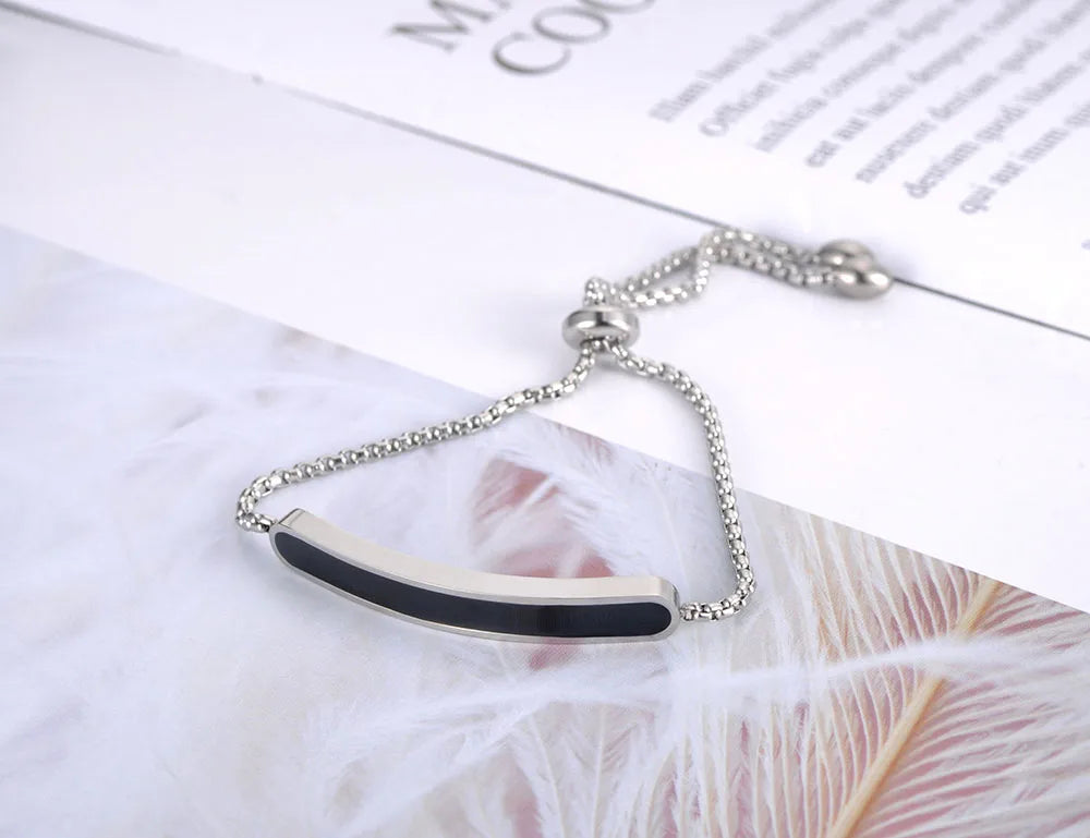 Titanium Stainless Steel Chain Bracelet For Women JB19070