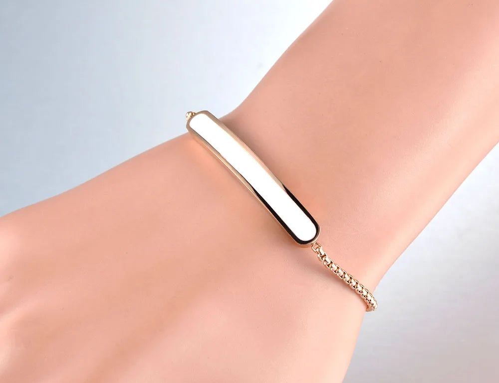 Titanium Stainless Steel Chain Bracelet For Women JB19070