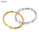 Waterproof Stainless Steel Bamboo Bangle Bracelet