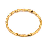Waterproof Stainless Steel Bamboo Bangle Bracelet