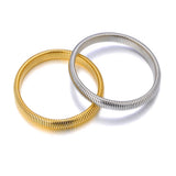 Waterproof Stainless Steel Metal Bracelet Bangle Plated Charm Jewelry