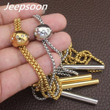 Stainless Steel Woman's Sweater Chain Necklace 700mm