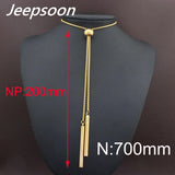 Stainless Steel Woman's Sweater Chain Necklace 700mm