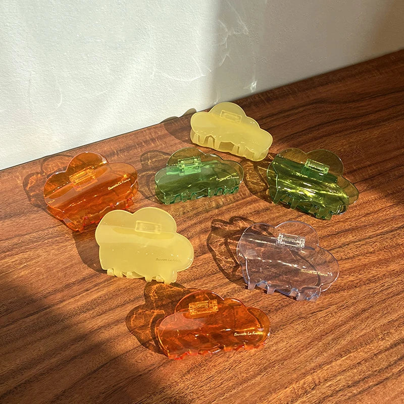 Jelly Cloud Hairpin Hair Claws Ponytail Hair Accessories for Women