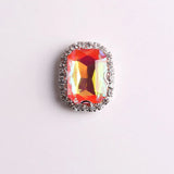 AB Rhinestone Jelly Candy Rectangle Trim for Clothes DIY
