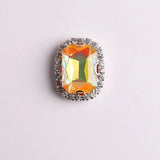 AB Rhinestone Jelly Candy Rectangle Trim for Clothes DIY
