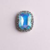 AB Rhinestone Jelly Candy Rectangle Trim for Clothes DIY