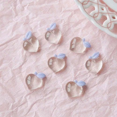 Jelly Resin Candy Peach Hairpin Patch DIY Jewelry Accessory Material