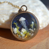 Starry Pendant Chain Long Necklace Boho Jewelry
