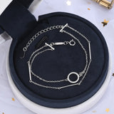 925 Silver Zircon Bracelet Fine Jewelry Women Anniversary Gift