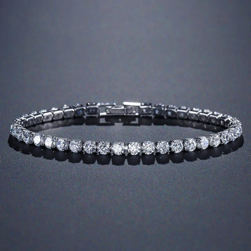 925 Silver Bracelet with Colorful Zircon for Women