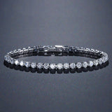 925 Silver Bracelet with Colorful Zircon for Women
