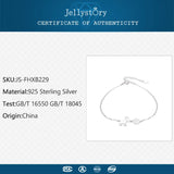 925 Silver Elk Snowflake Bracelet for Women Wedding Gift
