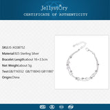 925 Silver Five-pointed Stars Bracelet for Women