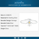Jellystory Silver 925 Flower Bracelet for Women