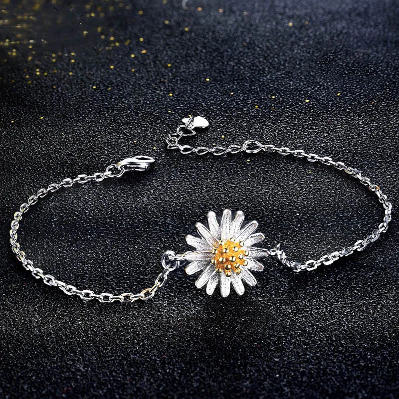 Jellystory Silver 925 Flower Bracelet for Women