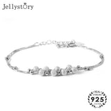 925 Sterling Silver Beaded Bracelet for Women