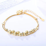 925 Sterling Silver Beaded Bracelet for Women