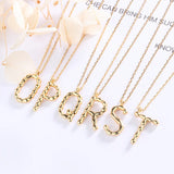 925 Sterling Silver Letter Pendant Necklace for Women