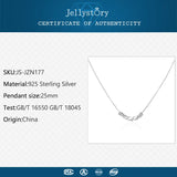 925 Silver Necklace Pendant for Women Wedding Engagement