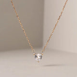 925 Silver Necklace with Zircon Pendant for Wedding Banquet