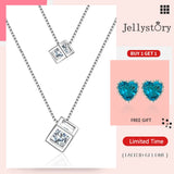 925 Silver Necklace with Amethyst Pendant for Party