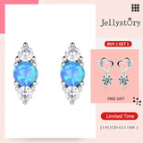 12mm Opal Stud Earrings 925 Silver Wedding Jewelry Oval Lady Party
