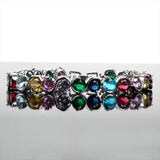 925 Silver Bracelet with Gemtones for Women Wedding Jewelry