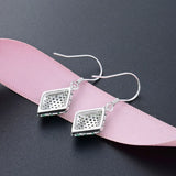Women 925 Sterling Silver Earring Unique Diamond Hot