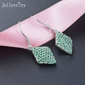 Women 925 Sterling Silver Earring Unique Diamond Hot