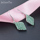 Women 925 Sterling Silver Earring Unique Diamond Hot