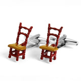 Stylish Plastic Chair Cufflinks for Men