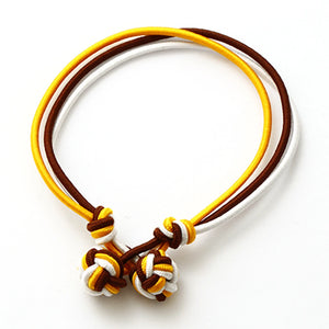 S33 Rope Chain Elastic Bracelets & Silk Knot Cufflinks
