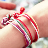 S33 Rope Chain Elastic Bracelets & Silk Knot Cufflinks