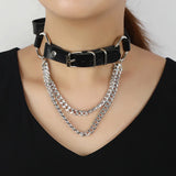 Harajuku Punk Rock Gothic Spike Rivet Collar Choker Necklace