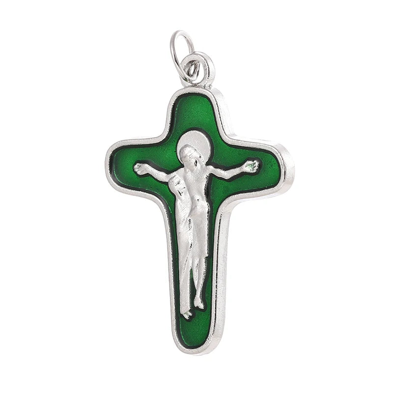 12PC Jesus Catholic Cross Charms Zinc Alloy Pendants