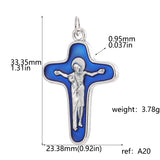 12PC Jesus Catholic Cross Charms Zinc Alloy Pendants