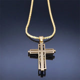 Jesus Cross Choker Necklace Stainless Steel