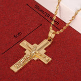 Jesus Cross Pendant Necklace for Men Jewelry